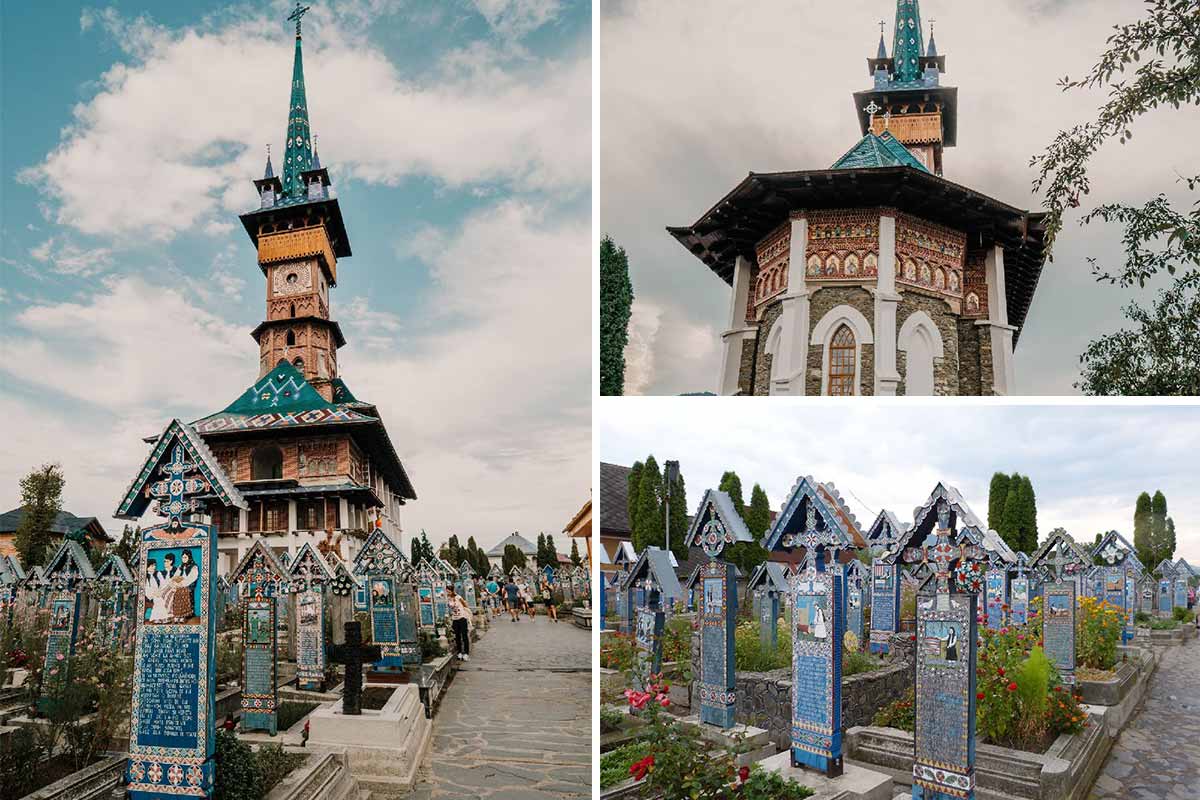 The "Happy Cemetery" of Sapanța in the county of Maramures